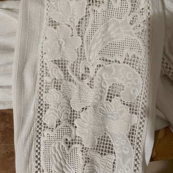Ulla Johnson Miska Embroidered Crochet Blouse Top 4 - Picture 6 of 8